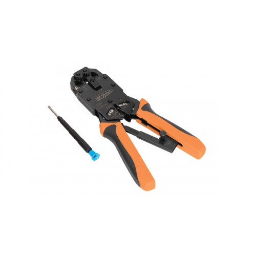 Инструмент за кримпване, RJ45/8P8C, RJ12/6P6C, RJ11/6P4C- NMC-2008AR