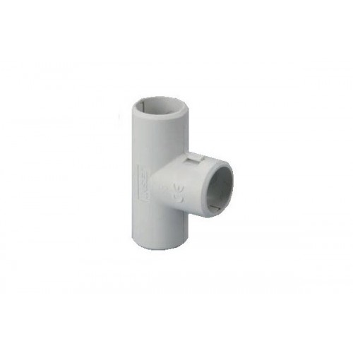 Разглобяем PVC Т-съединител за твърда тръба Ф20mm.