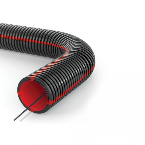 Двуслойна HDPE гофрирана тръба за подземно полагане с кабелен водач Ø110, GEONFLEX N750 Ф110